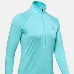 Nwt Blue Under Armour Long Sleeve Zip Top Workout